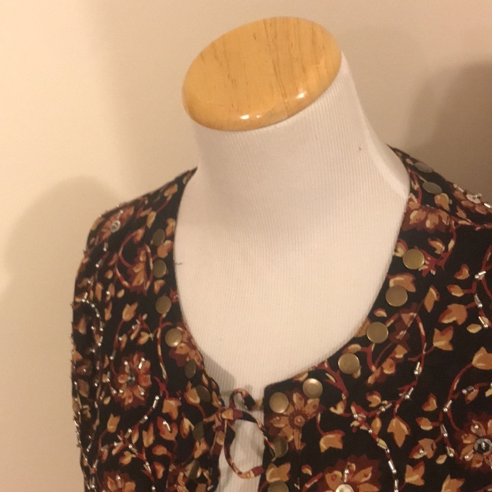 NWT Free People Malia Babydoll Jacket Blouse size Large - Picture 12 of 15